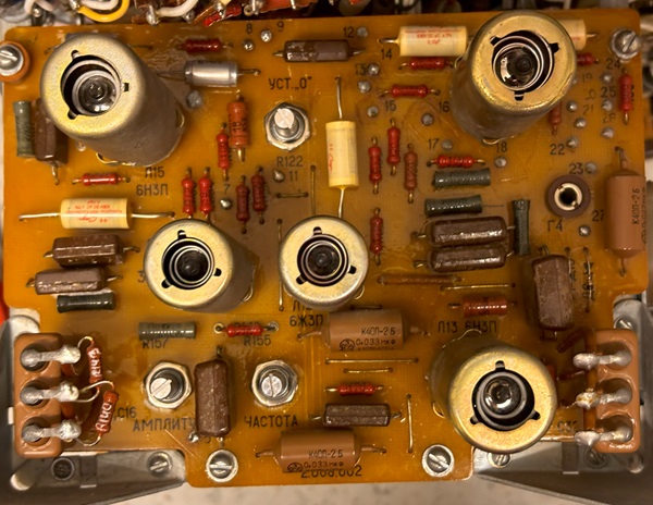 Sound board of Kalibr L3-3 tube tester